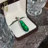 Colgante de Ágata Calcedonia Natural, Colgante de Hoja de Calcedonia, Collar Ruyi, Colgante de Jade Tipo Hielo, Colgante de Collar para Mujer de Lujo Ligero