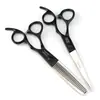 Tijeras de pelo personalizadas de media longitud de 6.0 pulgadas, color negro, para pared, tijeras de barbero, tijeras planas, tijeras para flequillo, tijeras de entresacar