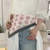 Lenço quadrado pequeno de algodão e linho Coreia do Sul Novo girassol artístico lenço versátil primavera, verão e outono bandana decorativa lenço de cabeça pequeno fresh
