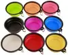 Tigela de Silicone para Pet Tigela de Arroz para Cachorro Chaveiro de Exterior Bacia Portátil para Ração de Cachorro Tigela Dobrável TPE Tigela para Comer e Beber de Gato