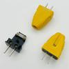 A204 grueso 1.6 hoja enchufe de dos polos dos pines cableado enchufe giratorio enchufe de electricista enchufe giratorio potenciador
