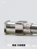 Válvula de dispensación industrial de laboratorio de acero inoxidable de un solo tubo, punta de aguja de dispensación de cabeza plana extendida de 310 mm