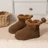 Botas de Neve Infantis 2026 Outono/Inverno Novo Clássico Com Pelúcia Quente Impermeável Botas de Algodão Para Meninas Espessadas Casuais Quentes