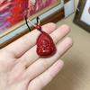 Colgante Buda Bebé de Arena de Cristal de Cinabrio de Contenido Medio Collar para Hombre y Mujer Año Animal Suministro en Vivo al por Mayor