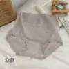 Braguitas de Encaje Floral Francés Ligeras con Control de Abdomen para Mujer, de Modal de Cintura Alta, Amigables con la Piel, Cómodas, con Triángulo Antibacteriano de Algodón Puro en la Entrepierna