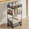 Estante de Almacenamiento para Escritorio de Snacks Sala de Estar Mesa de Comedor Encimera Estante de Almacenamiento en Capas Aparador Organizador de Mesa para Encimera Portavasos