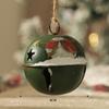 Pingente de sino de natal vintage boneco de neve de ferro velho pingente de sino decoração de árvore de natal pingente enfeite de natal