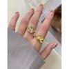 564 Estilo Coreano INS Nicho Lujo Ligero Diseño Patrón de Árbol de Vid Geométrica Anillo de Zirconia Plata de Ley S925 Anillo para Mujer
