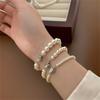 Pulsera de Perlas Francesas de Luz Fuerte Yuanyou Zhengyuan Shijia para Mujer Lujo Ligero Nicho de Alta Gama Accesorios Retro Pulsera