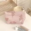 Bolsa de Maquillaje de Gran Capacidad con Diseño de Mariposa, Estuche Súper Popular para Guardar Labiales, Neceser Portátil Estilo Fresco