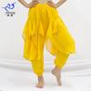 Ropa Interior de Danza del Vientre Ropa de Baile Pantalones de Gasa Danza India Pantalones Giratorios Pies Vendados Lentejuelas Ropa de Performance Pantalones de Baile para Práctica