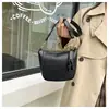 Casual Color Puro Mujer 2025 Nueva Moda Retro Gran Capacidad Otoño Casual Correa Ancha de Hombro Un Solo Hombro Cruzado Bolso de Mujer