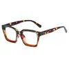 Nuevas Gafas Cuadradas Anti Luz Azul para Hombres, Artefacto de Aspecto Adelgazante de Moda, Gafas Planas Pequeñas Multicolor que Resaltan el Rostro para Mujeres