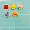 Mini Cesta Simulada de Frutas Accesorios Creativos de Resina Pegamento de Crema Materiales DIY Adornos Decorativos Hechos a Mano
