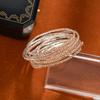 Pulsera Elástica para Mujer Transfronteriza Europea y Americana con Incrustaciones de Diamantes, Circonita Colorida, Pulsera Enrollada Multicapa, Pulsera de Moda Simple de Lujo Ligero