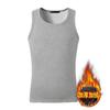 Chaleco térmico sin costuras para hombre, forro polar grueso, talla grande, ajustado, interior, sin mangas, de terciopelo grueso para otoño e invierno.