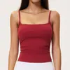 Top de Yoga Cepillado con Tirantes Finos, Adelgazante, Realza la Espalda, Top Deportivo para Pilates Yoga Fitness 9666