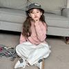 [Artículo en Liquidación] Sudadera de Punto con Cremallera y Capucha de Color Sólido para Niñas de Primavera Estilo Coreano Casual para Niños
