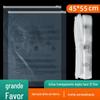 Saco de embalagem para suéter acolchoado de algodão Saco de armazenamento com zíper de PE Saco plástico transparente de 12 seda mensagem de aviso saco com fecho hermético 45 * 55cm