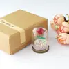 Decoración de Colgantes DIY Accesorios Flor Rosa del Principito Kit de Materiales Adorno de Tapa de Vidrio Mini