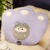 Pelúcia Coelho Carto Série Casa Almofada de Pelúcia Patas de Urso Almofada de Escritório Almofada de Sofá Boneca Fofa de Garra de Gato