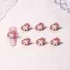 Lindos Accesorios de Arte para Uñas Estilo Japonés Dibujos Animados Resina Estéreo Gato Kt Accesorios para Uñas Portátiles Material DIY Hello Kitty