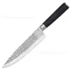Cuchillo de Chef con Patrón de Martillo Forjado Transfronterizo, Cuchillo para Rebanar de Cocina, Cuchillo para Cortar Carne, Set de Cuchillos Afilados para Cortar Verduras