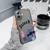 Funda Transparente para Teléfono Móvil Stitch iPhone 16 Adecuada para Apple 17Promax Dibujos Animados 14Pro13 Transfronteriza 15 Suave