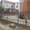 Casa Estilo Europeu Ferro Galvanizado a Quente Cerca de Engenharia Ferro Forjado Paisagismo de Jardim Cobre de Imitação Cerca de Proteção para Construção