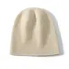 Gorro 100% Cachemir Puro para Mujer Otoño e Invierno, Moderno, Cálido, Versátil Gorro Tejido, Simple Gorro Cálido Tejido para Proteger los Oídos