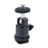 Fotografía Plano Zapata Fría Pequeña Cámara Pan-Tilt Luz LED Suplementaria Mini Cámara Pan-Tilt Metálica Pan-Tilt Esférico Universal