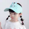 Visera de Sol de Verano para Niñas, Sombrero con Orejas de Conejo Lindo, Gorra de Béisbol de Malla Transpirable para Salidas de Bebé
