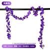 Guirnalda de flores de glicina artificiales, flor de orquídea, violeta, boda, decoración de flores falsas, para colgar en la pared, hortensia, ratán, flor de seda, para colgar del techo