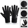 Guantes de ciclismo para mujer, nuevo modelo de invierno 2025, con forro polar, cálidos, cortavientos, sin dedos, para protección contra el frío al andar en bicicleta o bicicleta eléctrica en invierno
