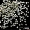 Arte de Unha Hot da Internet Mini tamanho pequeno Fundo Plano Broca em Forma de Zircônia Micro Zircônio Branco Super Brilhante Decoração de Unha