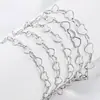 Cadena Soldada en Forma de Corazón Cadena de Acero Inoxidable Cadena para Manualidades Cadena Exquisita Hecha a Mano Accesorios Cadena Collar Pulsera Cadena de Corazón
