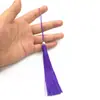 Pingente de borla de leque bordado à mão pingente de leque redondo borla de nó chinês de pérola sintética
