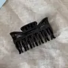 Pinza para el pelo de doble diente azul zafiro, mismo estilo que Rachel, para mujer con elegante peinado en la parte posterior de la cabeza, pinza de tiburón pequeña y mediana