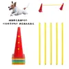 Equipo de Entrenamiento de Agilidad para Perros, Entrenamiento de Obstáculos para Perros, Postes de Salto, Barriles Cónicos, Postes Marcadores, Vallas Combinadas para Mascotas, Dispositivo de Entrenamiento para Perros