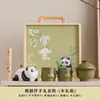 Souvenirs Culturales y Creativos de Panda, Varillas de Incienso, Souvenirs de Tazas de Bambú, Juegos de Té de Alta Gama, Regalos Conmemorativos de Festival con Impresión de Logo