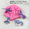 Molde de silicona de sirena con forma de cola de pez para hornear pasteles, chocolate, decoración, apto para uso doméstico, apto para uso alimentario.