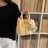 Bolso tipo cesta de diseño nicho estilo coreano para mujer, nuevo bolso de mano 2026, moderno bolso de hombro y bandolera para el día a día