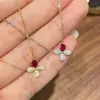 Colar Trevo de Quatro Folhas em Prata de Lei S925 Feminino High-End Não Desbota Design de Corrente para Clavícula com Diamantes Acessível Luxo Nicho Colar