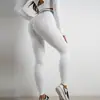 Conjunto Deportivo Europeo y Americano de Manga Larga, Pantalón Largo, Sujetador, Top Fitness, Chaleco, Tejido, Ropa de Yoga para Mujer