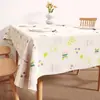 Mantel de PVC Impermeable y a Prueba de Aceite Sin Lavado Mantel Rectangular para Mesa de Comedor 2025 Nuevo Estilo Ins Sala de Estar Mesa de Centro Mantel