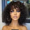 Moda Europeia e Americana Transfronteiriça Peruca Cacheada Pequena Fofa Natural para Cabelo Cacheado Pequeno Acessório de Cabeça África Mais Vendido