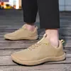 Zapatos deportivos transpirables de ajuste ancho para hombre para comercio exterior, zapatillas ligeras antideslizantes para correr para primavera y verano, zapatos casuales para exteriores de suela plana de talla grande