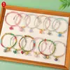Pulsera Trenzada Multicolor Estilo Nacional con Colgante de Aleación Esmaltada, Ajustable, Accesorio de Mano Estilo Nacional de Paz y Buena Suerte