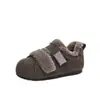 2025 Inverno Novo Clássico Regular Velcro Moda Versátil Pelúcia Quente Leve Confortável Sola Grossa Sapatos de Treino Alemães Tendência