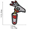 Patches bordados de desenhos animados de comida retrô americana, comida gourmet e bebida, incluindo designs de cola, pizza e sorvete, para atacado de roupas e bagagens